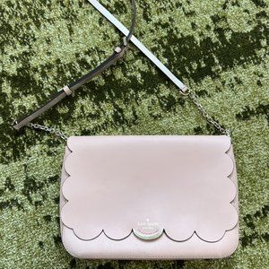 Kate Spade Light Pink Scalloped Crossbody Purse